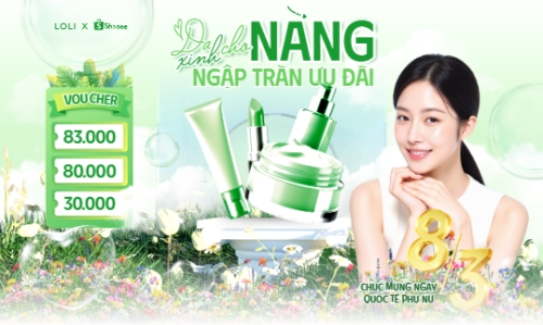 Da xinh cho nàng ngập tràn ưu đãi 8/3