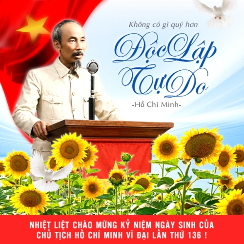 Kỷ niệm 136 năm ngày sinh Chủ tịch Hồ Chí Minh