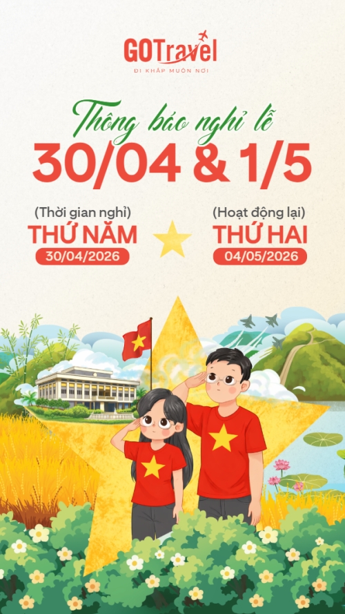 Thông báo nghỉ lễ Giải phóng miền Nam 30/4 và Quốc tế Lao động 1/5