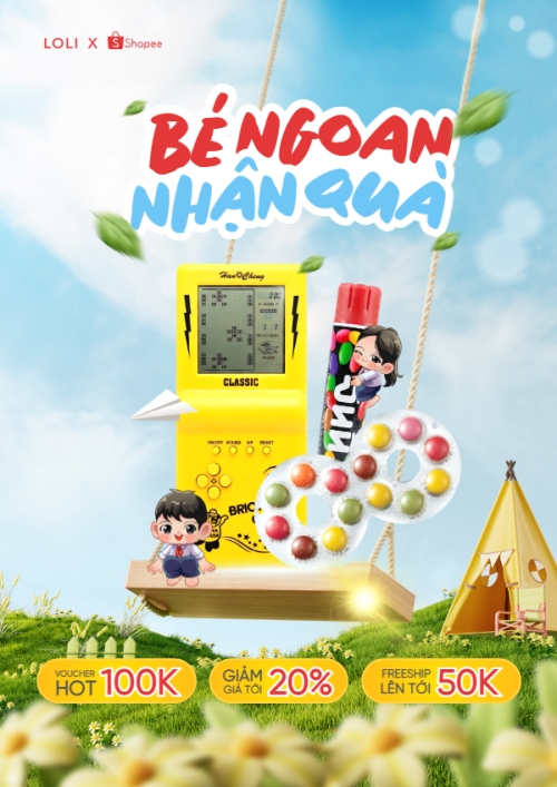 Bé ngoan nhận quà