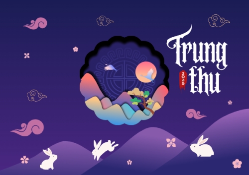 Trung thu, Tết Đoàn Viên, mid-autumn festival, sự kiện, event, dễ thương, cute, chibi, hoạt hình, cartoon