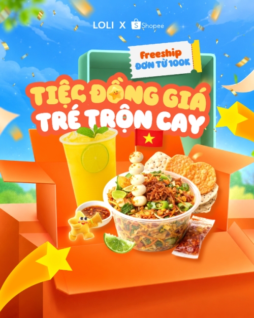 Tiệc đồng giá tré trộn cay