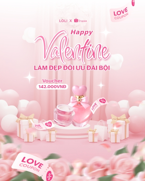 Happy Valentine nhân đôi ưu đãi
