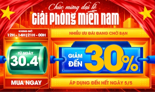 Giảm giá lễ 30/4