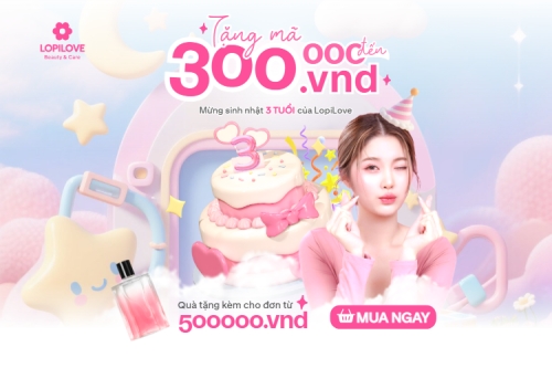 Tặng mã đến 300000vnd mừng sinh nhật