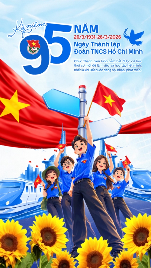 Kỷ niệm 95 năm ngày thành lập Đoàn TNCS Hồ Chí Minh 26/3