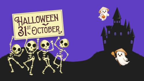 Halloween, lễ hội ma quái, sự kiện, event, dễ thương, cute, chibi, hoạt hình, cartoon