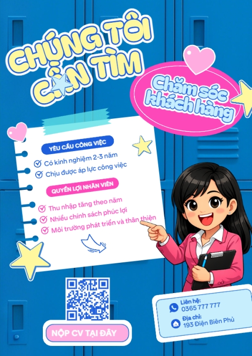 Tuyển dụng chăm sóc khách hàng