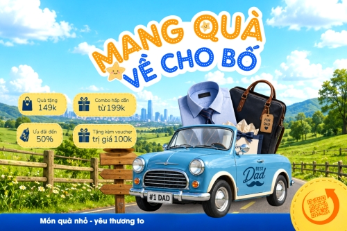 Mang quà về cho bố