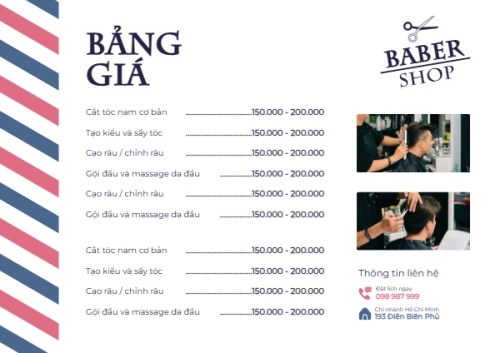 Tiệm tóc, tiệm cắt tóc, baber shop, cắt tóc nam, beauty, spa