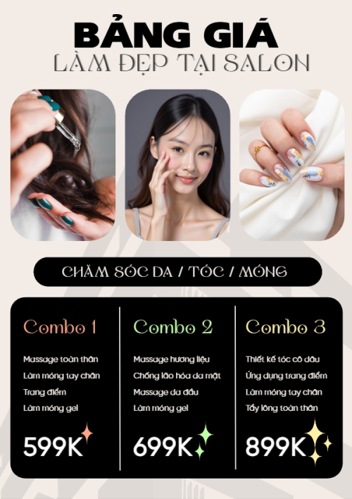 Tiệm tóc, tiệm cắt tóc, salon, nail, spa, beauty, làm đẹp, thẩm mỹ
