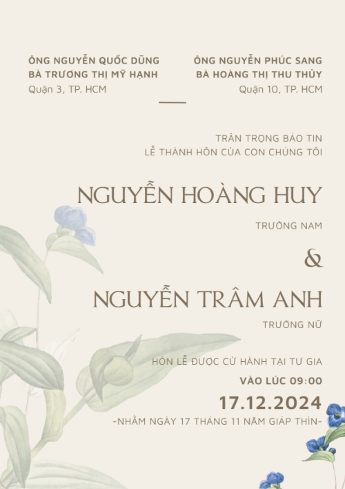 Hoa Và Em 01, hoa lá, thiên nhiên, floral, hiện đại