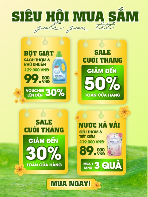 Siêu hội mua sắm sale sau tết