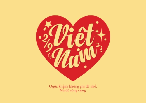 Việt Nam, lễ hội, 2/9, Quốc Khánh, 30/4, 1/5, dễ thương, cute, đơn giản, simple