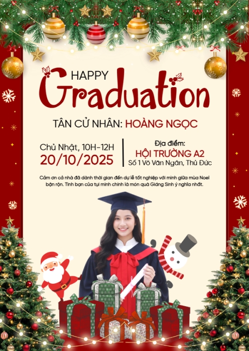 Tốt nghiệp cùng lễ giáng sinh
