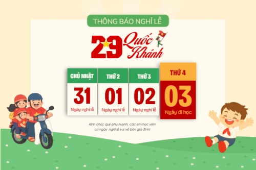 2/9, Quốc Khánh, lễ hội, thông báo, lịch nghỉ, Việt Nam, sự kiện, dễ thương, cute, chibi, hoạt hình, cartoon