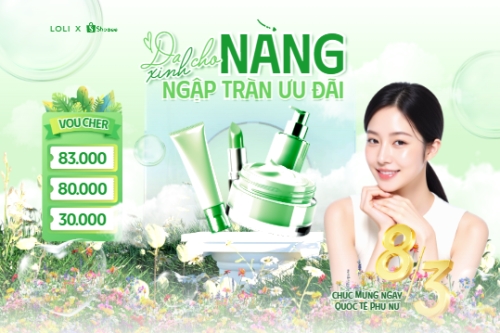 Da xinh cho nàng ngập tràn ưu đãi 8/3
