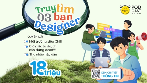 Truy tìm 3 bạn designer