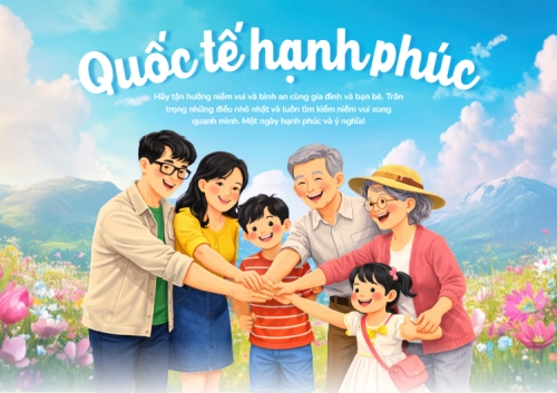 Chúc mừng ngày Quốc tế Hạnh Phúc 27/3