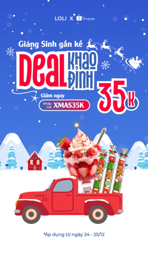 Giáng sinh gần kề khao Deal đỉnh