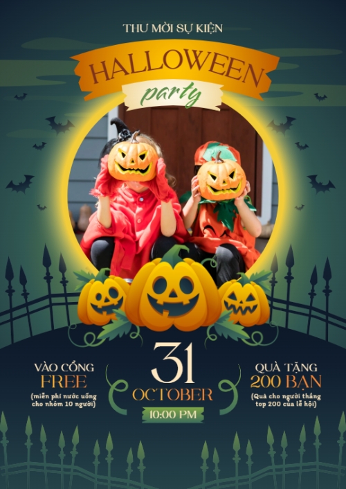 Halloween, lễ hội ma quái, sự kiện, event, dễ thương, cute, chibi, hoạt hình, cartoon