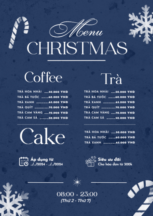 Giáng sinh, Christmas, Noel, 25/12, Nước uống, juice, giải khát, F&B, drink
