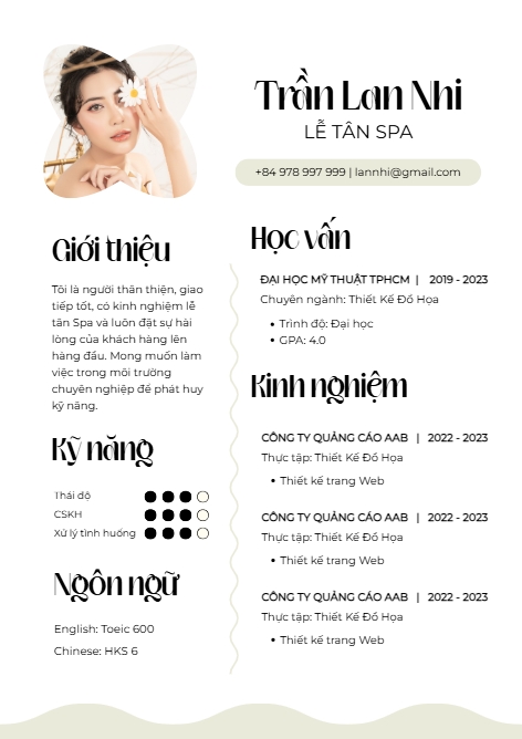Lễ tân, receptionist, kinh doanh, beauty, làm đẹp, hiện đại, sang trọng, modern