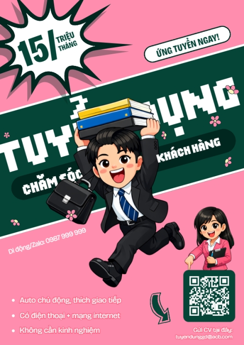 Tuyển dụng chăm sóc khách hàng