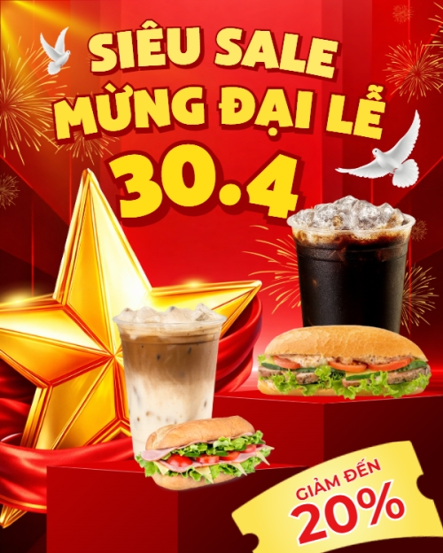 Siêu sale mừng đại lễ 30.4