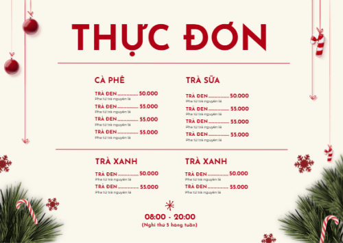 Giáng sinh, Christmas, Noel, 25/12, nước uống, juice, giải khát, F&B, drink