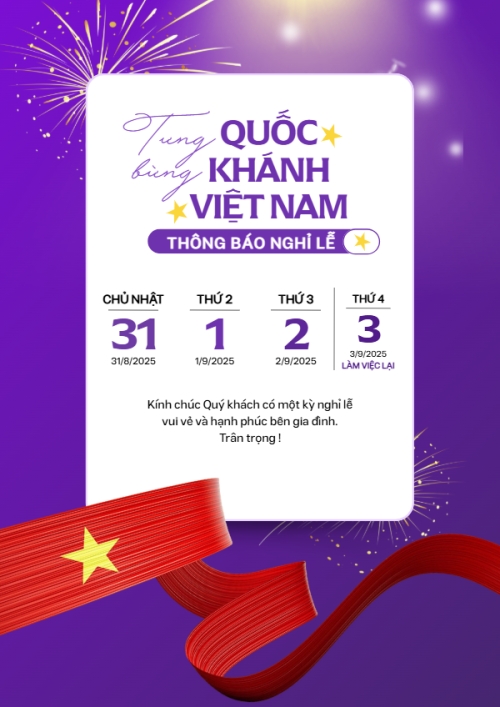2/9, Quốc Khánh, lễ hội, thông báo, lịch nghỉ, Việt Nam, sự kiện, event, hiện đại, modern