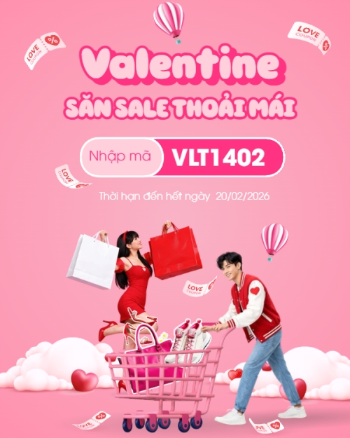 Valentine săn sale thoải mái