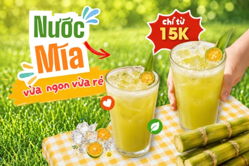 Nước mía vừa ngon vừa rẻ