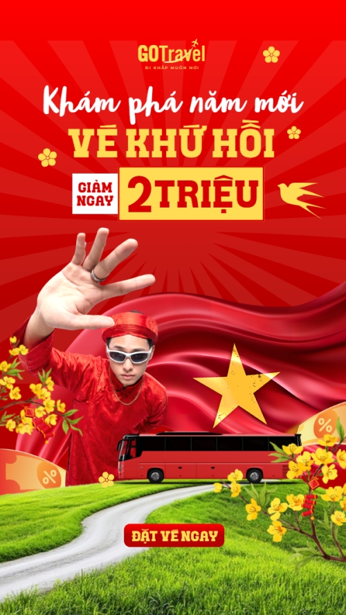 Khám phá năm mới vé khứ hồi giảm 2 triệu