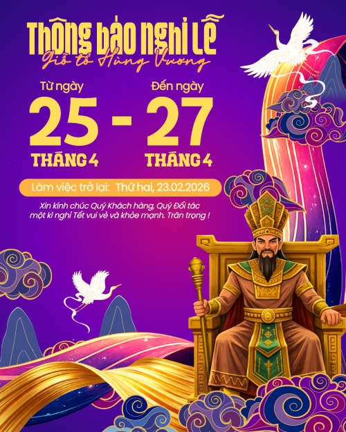 Lịch nghỉ lễ Giỗ Tổ Hùng Vương