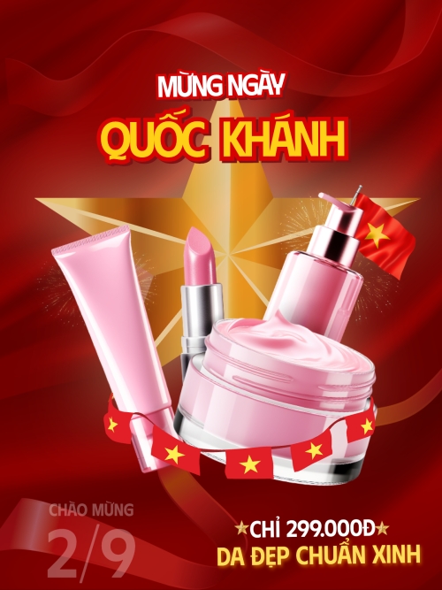 2/9, Quốc Khánh, lễ hội, Việt Nam, beauty, mỹ phẩm, cosmetic, làm đẹp, thẫm mỹ
