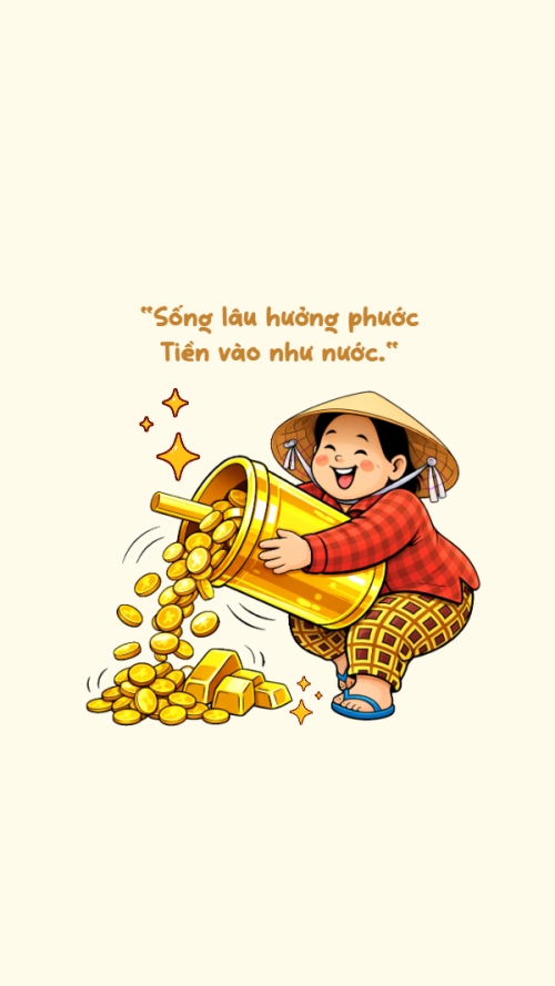 Sống lâu hưởng phước, tiền vô như nước