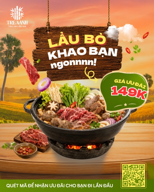 Lẩu bò khao bạn
