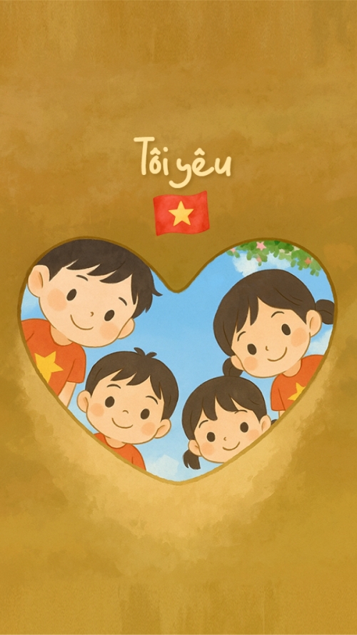2/9, Quốc Khánh, lễ hội, Việt Nam, sự kiện, dễ thương, cute, chibi, hoạt hình, cartoon