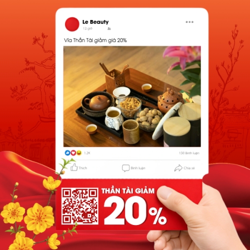Vía thần tài giảm giá