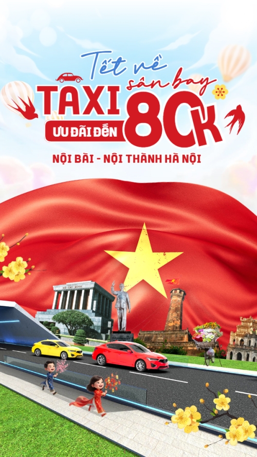 Tết về taxi sân bay ưu đãi đến 80k