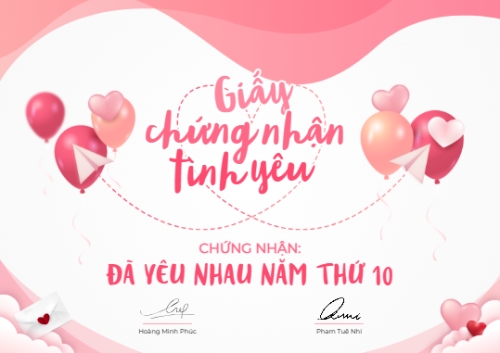 Giấy chứng nhận tình yêu