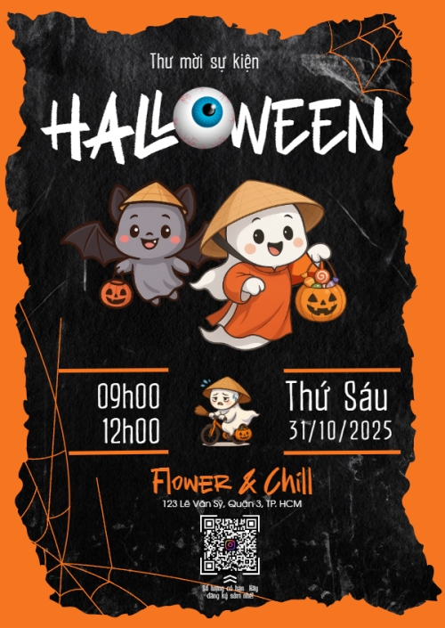 Halloween, lễ hội ma quái, sự kiện, event, dễ thương, cute, chibi, hoạt hình, cartoon