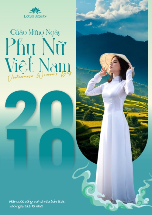 20/10, Ngày phụ nữ Việt Nam, Vietnamese Women's Day, phụ nữ, sự kiện, event, hiện đại, modern, đơn giản, simple
