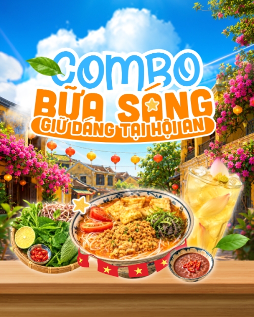 Combo bữa sáng giữ dáng tại Hội An