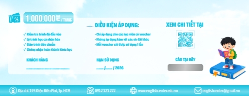 Gift voucher khóa học tiếng anh — 2