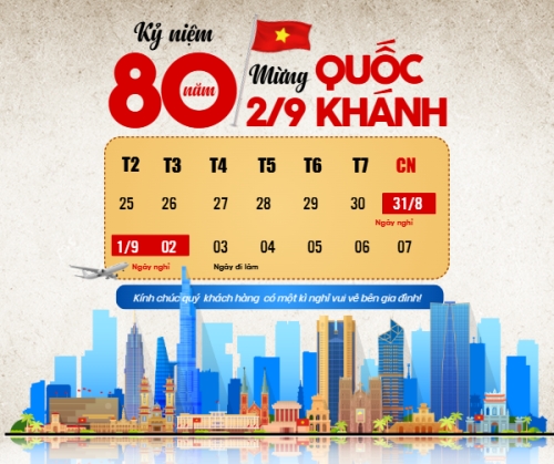 2/9, Quốc Khánh, lễ hội, thông báo, lịch nghỉ, Việt Nam, sự kiện, event, cổ điển, vintage, retro, classic