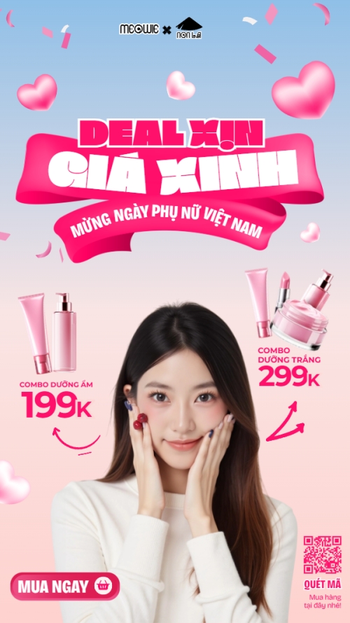 20/10, Ngày phụ nữ Việt Nam, Vietnamese Women's Day, phụ nữ, sự kiện, event, mỹ phẩm, làm đẹp, beauty, hiện đại, modern