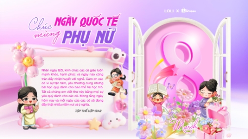 Chúc mừng ngày Quốc tế phụ nữ 8/3