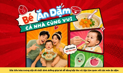 Bé ăn dặm cả nhà vui